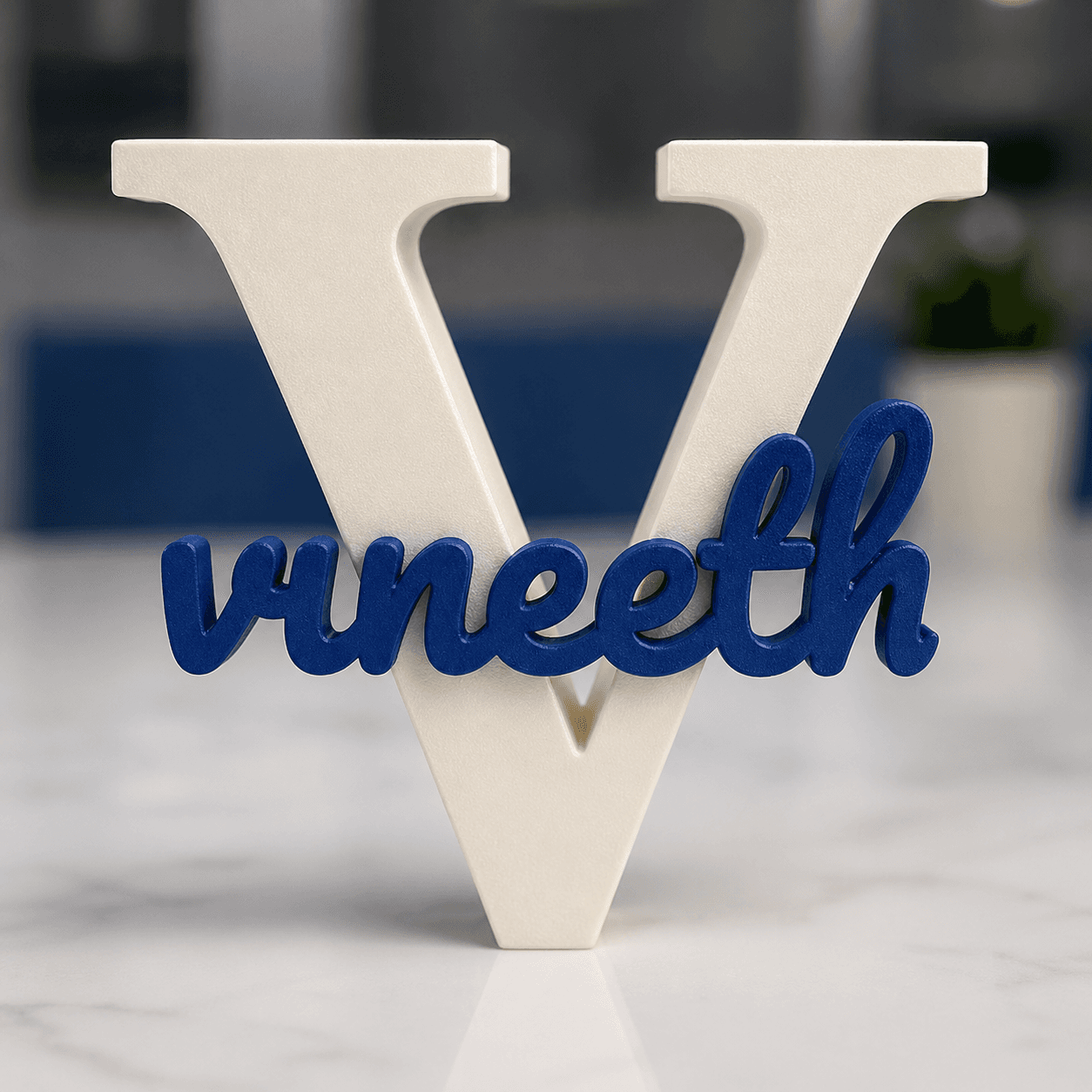 Vineeth Custom Design Name Stand